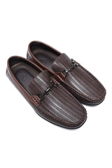 PARIS ROYALE WOVEN LOAFERS-COFFEE