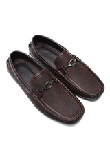 PREMIUM TEXTURED LOAFERS-COFFEE