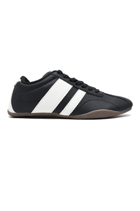 ICON STRIPE SNEAKERS-BLACK