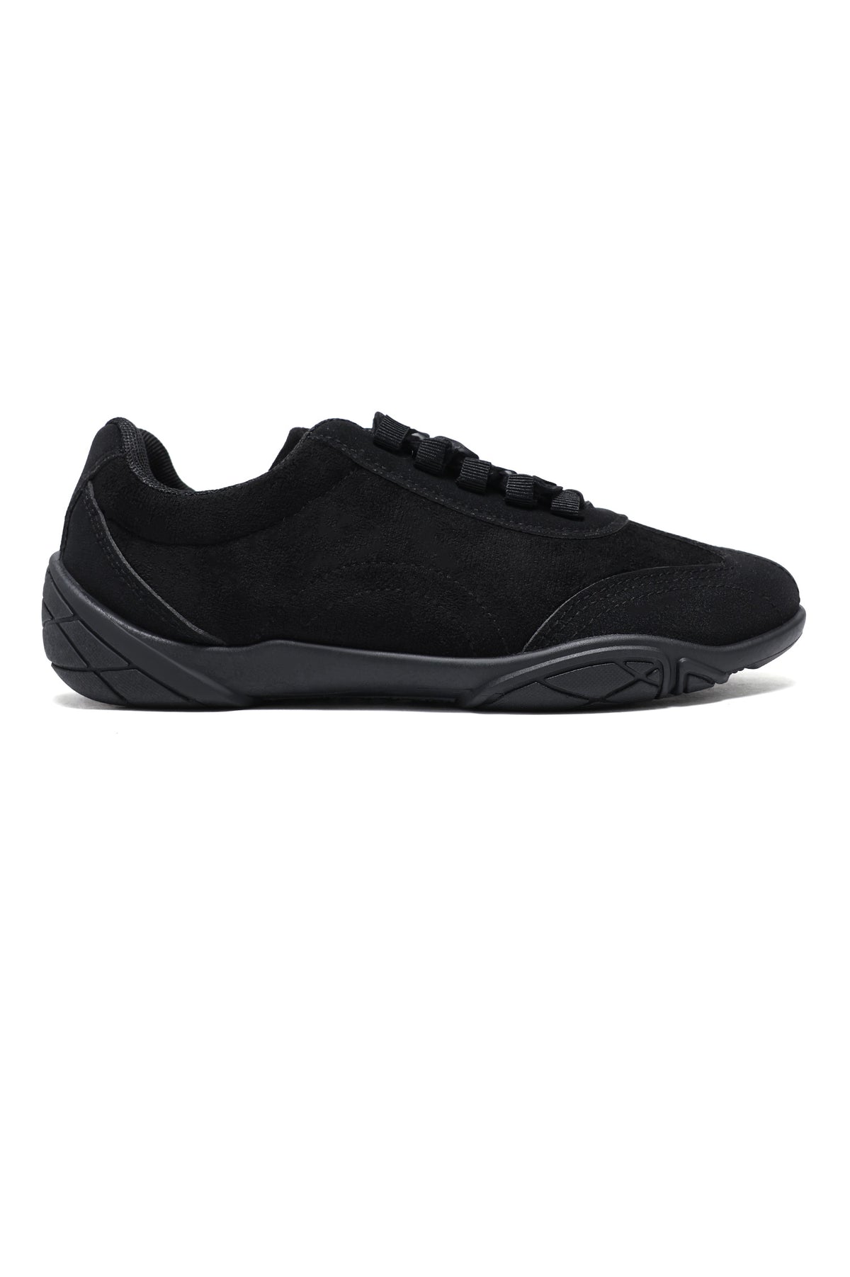 RIBBON CHARM SNEAKERS-BLACK