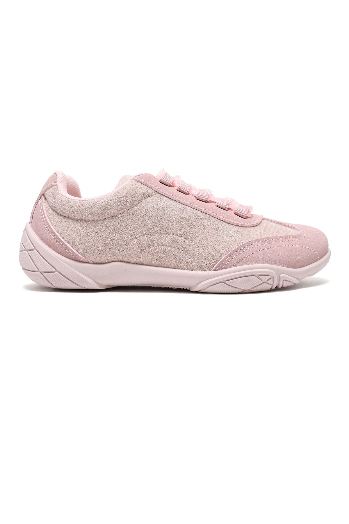 RIBBON CHARM SNEAKERS-PINK