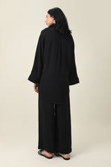 ZENORA FLOW CASUAL ENSEMBLE-BLACK