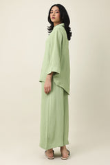 ZENORA FLOW CASUAL ENSEMBLE-GREEN