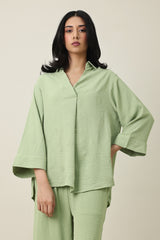 ZENORA FLOW CASUAL ENSEMBLE-GREEN