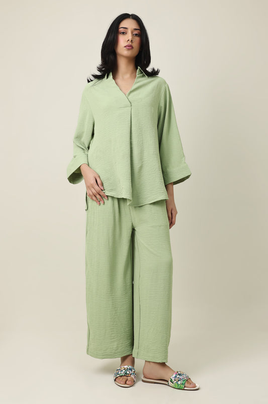 ZENORA FLOW CASUAL ENSEMBLE-GREEN