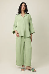 ZENORA FLOW CASUAL ENSEMBLE-GREEN