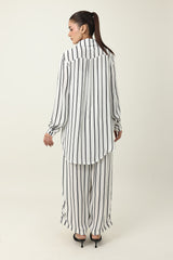 TIMELESS PINSTRIPE CO ORD-WHITE