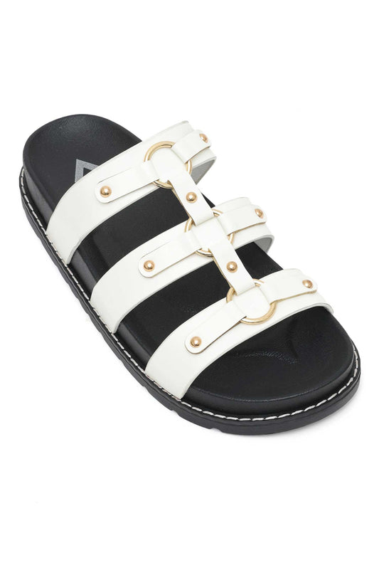 GLADIATOR COMFORT SLIDE-WHITE