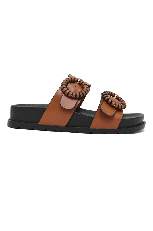 EASY STRAP COMFORT SLIDE-CAMEL