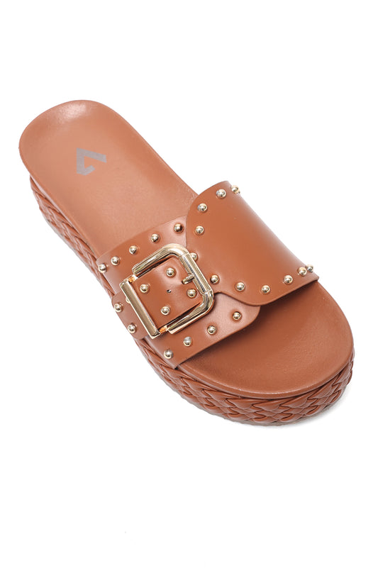 MIDSOLE BRAID COMFY-CAMEL
