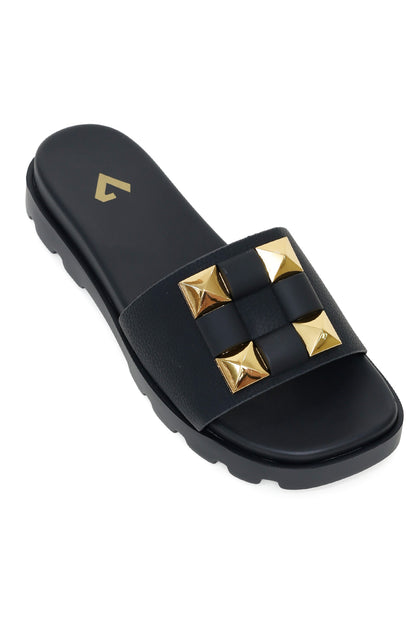 Casual Comfort Cut-Out Platform Slides main image 0