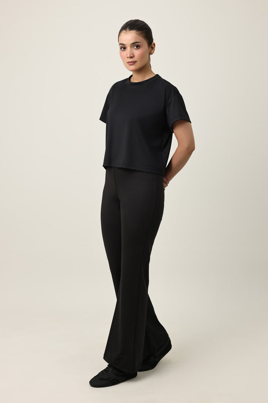 PURE MOTION SHORT T-SHIRT-BLACK