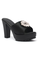 PLATFORM HEELS-BLACK