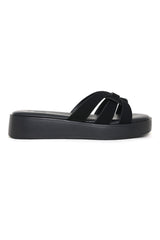 SOPHISTICATED BLISS SLIDES-BLACK
