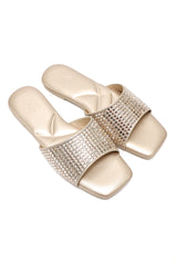 MOSAIC GLAM SLIDES-GOLD