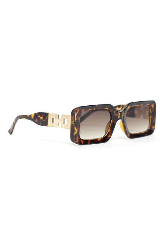 RECTANGULAR SUNGLASSES-LEOPARD