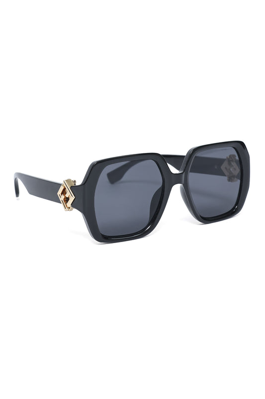 RETRO BLOCK STYLE EYEWEAR-BLACK