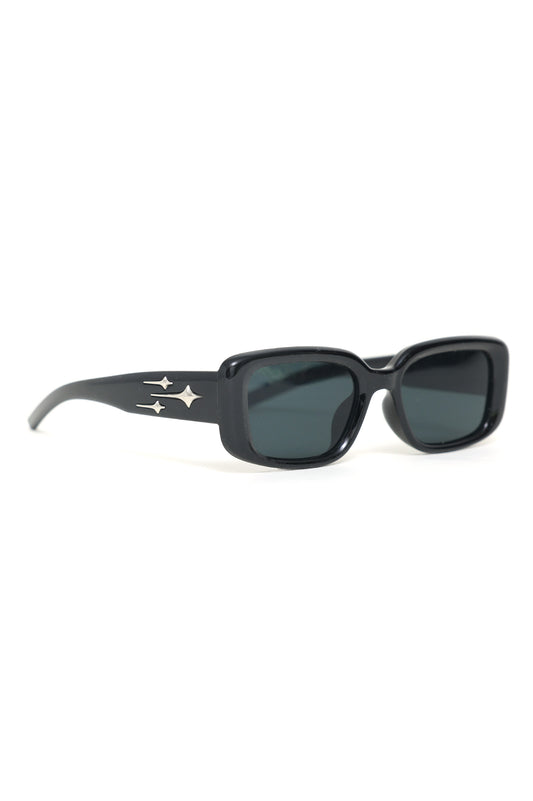 RECTANGULAR SUNGLASSES-BLACK