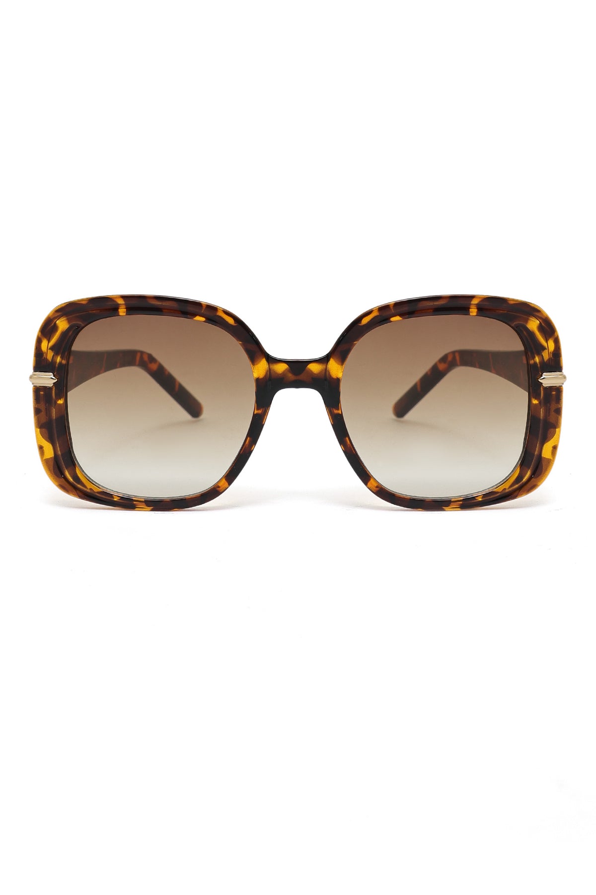 TESSORA CURVED EDGE GLASSES-LEOPARD
