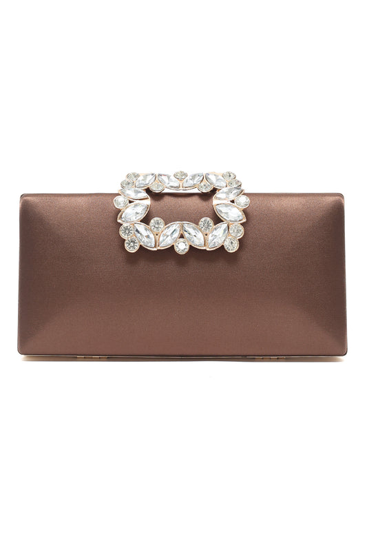 GEM GLAM EVENING CLUTCH-BRONZE