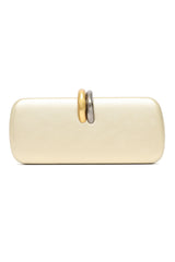METAL CLASP CLUTCH-GOLD