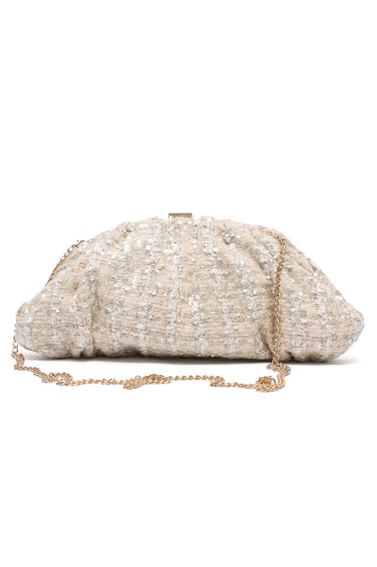 OPULENT EVENING CLUTCH-NATURAL