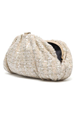 OPULENT EVENING CLUTCH-NATURAL