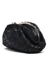 SPARKLE EVENING CLUTCH-BLACK