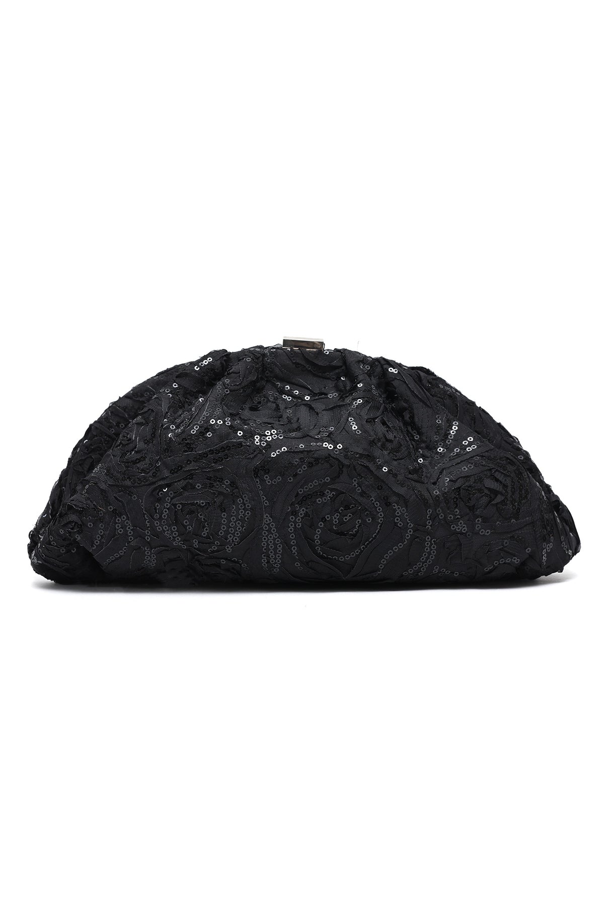 SPARKLE EVENING CLUTCH-BLACK