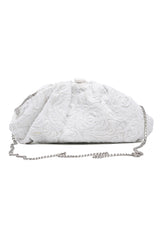SPARKLE EVENING CLUTCH-WHITE