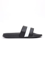 STRIPED SLIDE-BLK/WHT