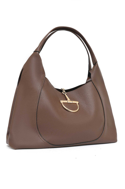 RIVIERA ARCH HAND BAG-COFFEE