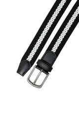 DUOMESH CONTRAST BELT-BLACK-WHITE