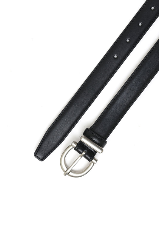 VALIANO DOUBLE-ROW TRIM BELT-BLACK
