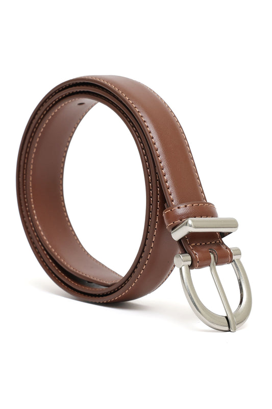 VALIANO DOUBLE-ROW TRIM BELT-COFFEE
