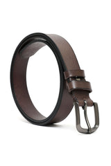 ZINCRA DEEP-CUT BELT-COFFEE