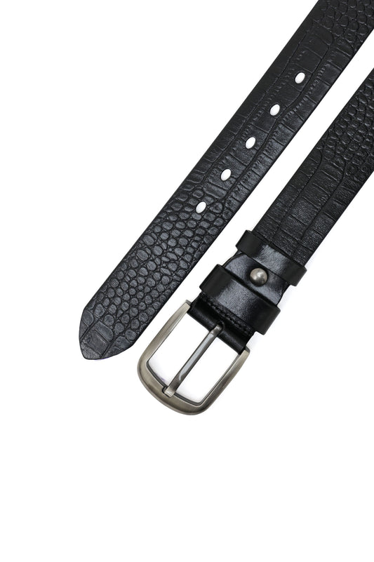 ZINCRA DEEP-CUT BELT-BLACK
