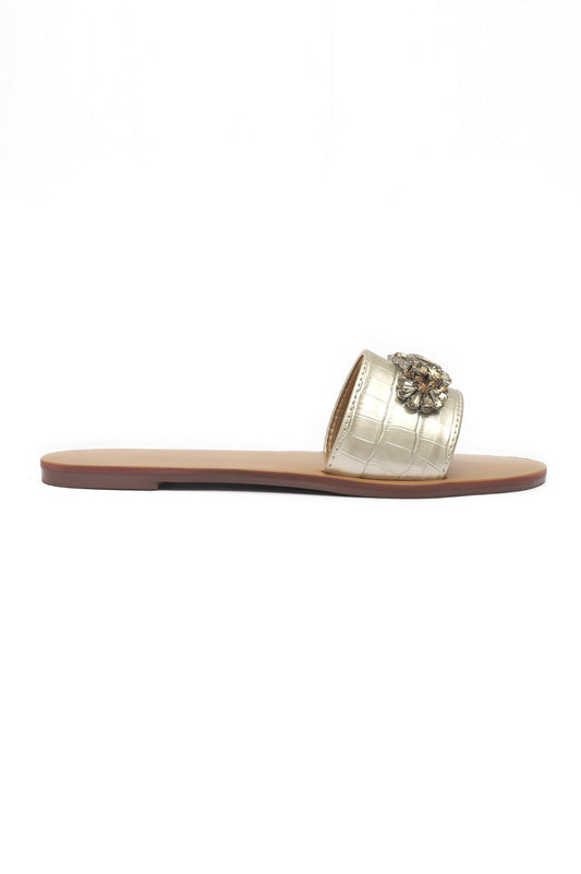 EMBELLISHED SLIDES-GOLD