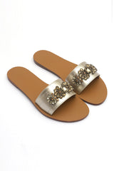 EMBELLISHED SLIDES-GOLD