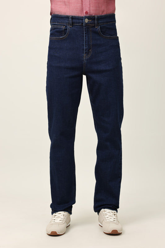 DENIM CUT BOTTOM-INDIGO
