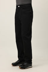 DENIM CUT BOTTOM-BLACK
