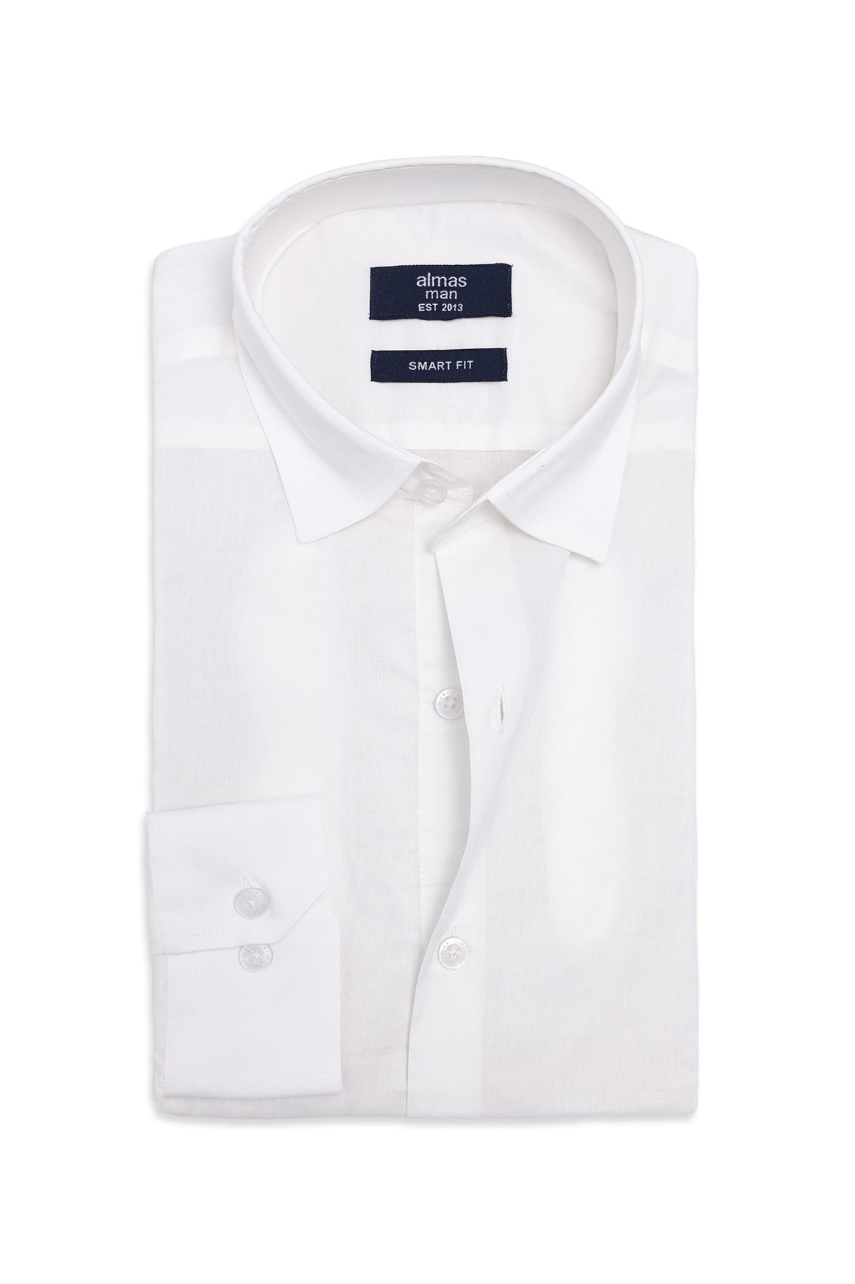 MICRO PATTERN OFFICE SHIRT-OFF/WHT