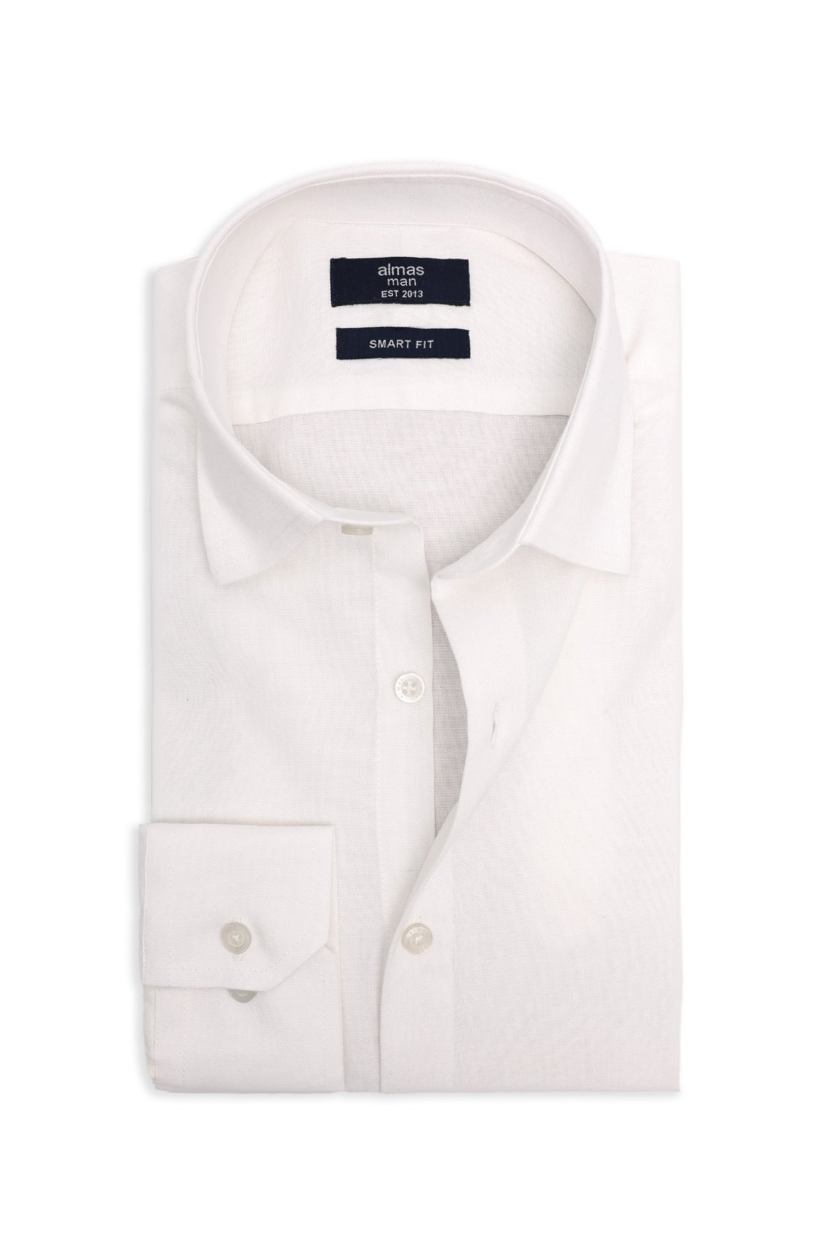 MICRO PATTERN OFFICE SHIRT-WHT