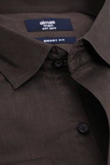 MICRO PATTERN OFFICE SHIRT-BLK