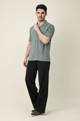 FLOW FABRIC CASUAL SHIRT-OLIVE
