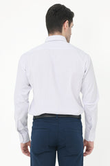 LUXE CRAFT MEN'S TAILORED SHIRT-WHITE-LINING