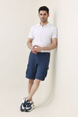 TERRAIN LITE CO-ORD POLO SHORT-NAVY