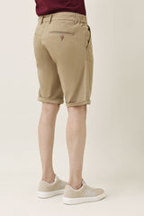 PRIME CASUAL SHORTS-KHAKI