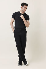 CLASSIFORM COTTON PANT-BLACK