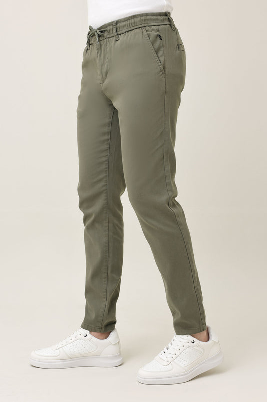 STRUCTURE FLEX TROUSER-OLIVE